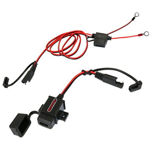 MOTOPOWER MP0609AA 3,1 A Wasserdichtes Motorrad USB-Ladegerät, SAE-Kit mit USB-Adapter