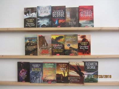 Elizabeth George 16 Bücher Romane Krimi Kriminalromane Detektivromane