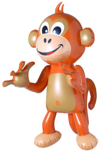Inflatable Monkeys 50cm Props & Theme Inflatable Blow-Up Party Decoration for Fancy Dress Accessory