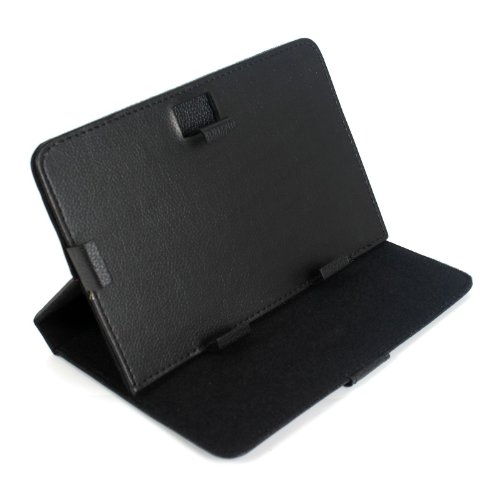 2-TECH Cover in schwarz für alle 7 Zoll entspricht 17,78 cm Tablets Tasche Schale Ledertasche