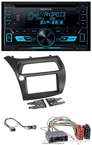 Kenwood DPX-3000U 2DIN USB AUX MP3 CD Autoradio für Honda Civic (2006-2012)