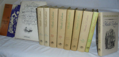 Charles Dickens antik DDR Bücherpaket 11x Bücher sammlung Romane Werke Klassiker