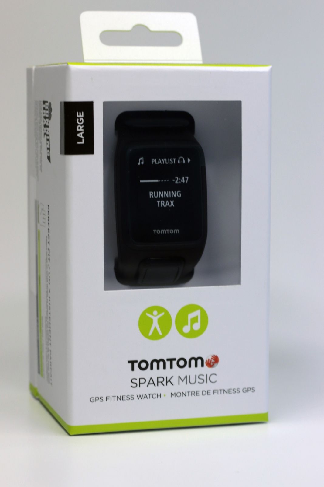 TomTom Spark Music GPS Multi Fitness Lauf Uhr Größe L Braun