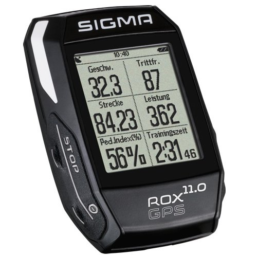 Sigma Sport Fahrrad Computer ROX 11.0 GPS black, Track-Navigation, Smart-Connectivity, Strava, Schwarz
