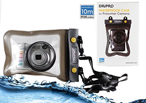 Navitech Schwarzes Wasserfestes Case / Cover / Hülle / Unterwasserkamerahülle für Canon IXUS 175 compact camera