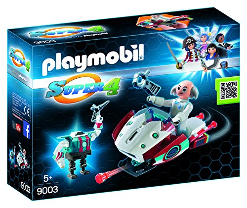 Playmobil 9003 Super 4 Skyjet with Dr. X and Robot