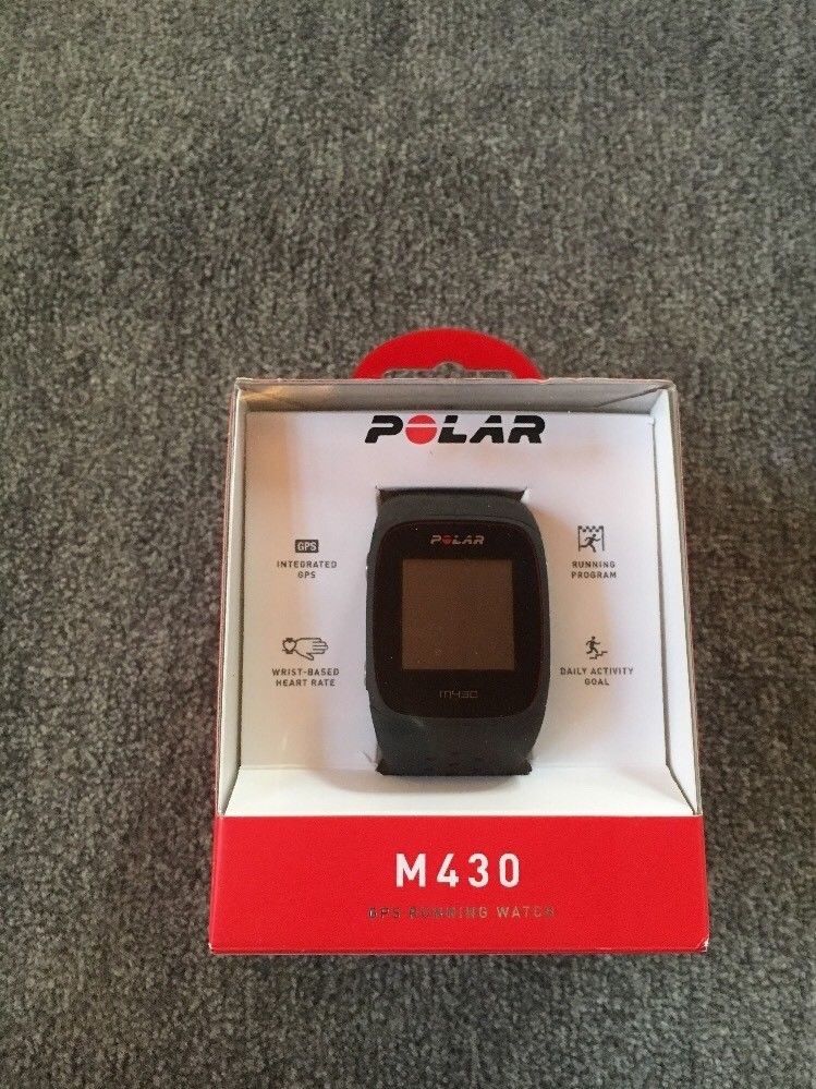 Polar M430 GPS Uhr Laufcomputer HF Messung am Handgelenk Schwarz 