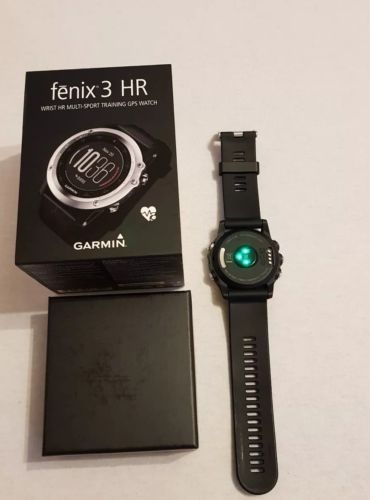 Garmin Fenix 3 HR Schwarz-Silber GPS Multisport OVP Smartwatch