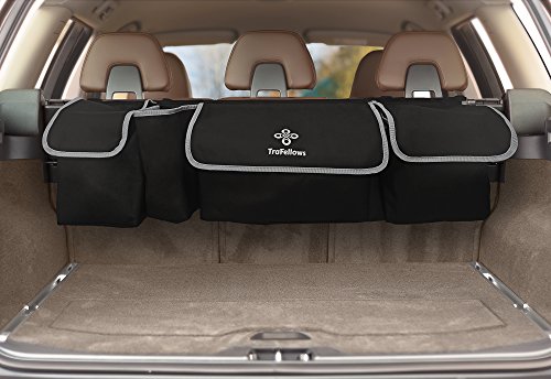 TraFellows Premium The Boot Bag Car Hanging | Stash Car Boot Organiser | Large Capacity Storage Bag for Travel Items and Toys