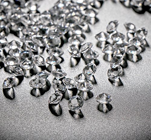 10000Stk Deko-Diamanten 6mm Farblos Absofine Diamantkristalle Transparent Kristall Dekosteine Tischdeko Diamanten Streudeko Hochzeit Dekoration