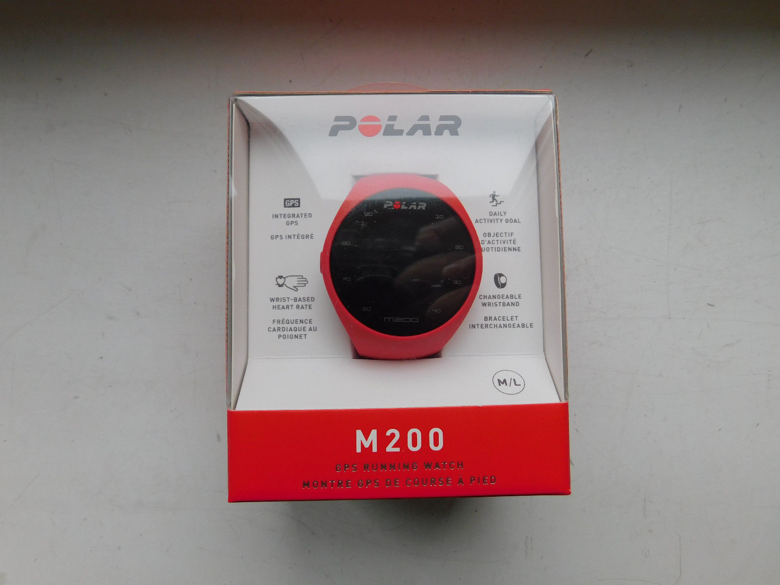 Polar M200 GPS Sportuhr Running Rot Heart Rate Neu New Red Watch Sleep (b)