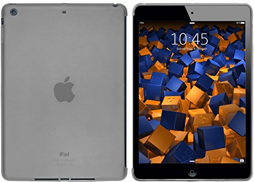 mumbi Schutzhülle für iPad Air Hülle transparent schwarz (passt MIT Smart Cover)