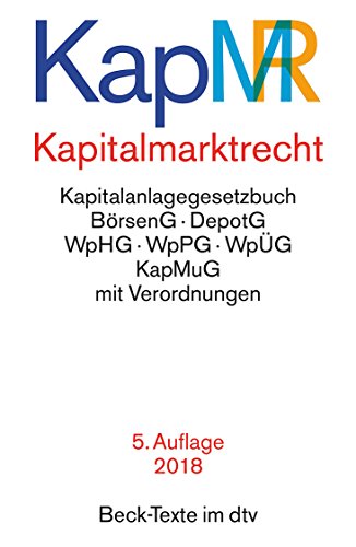 Kapitalmarktrecht (dtv Beck Texte)