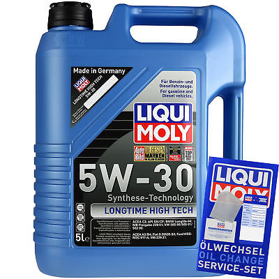 5 Liter Original Liqui Moly Longtime High Tech 5W-30 Engine Oil Öl Motoröl