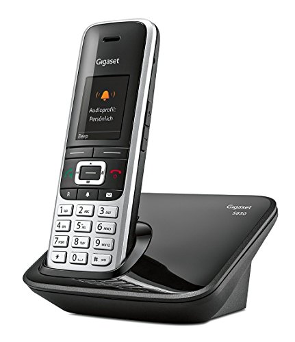 Gigaset S850 Telefon - Schnurlostelefon / Mobilteil - mit Farbdisplay / Dect-Telefon - schnurloses Telefon - mit Freisprechen - platin schwarz