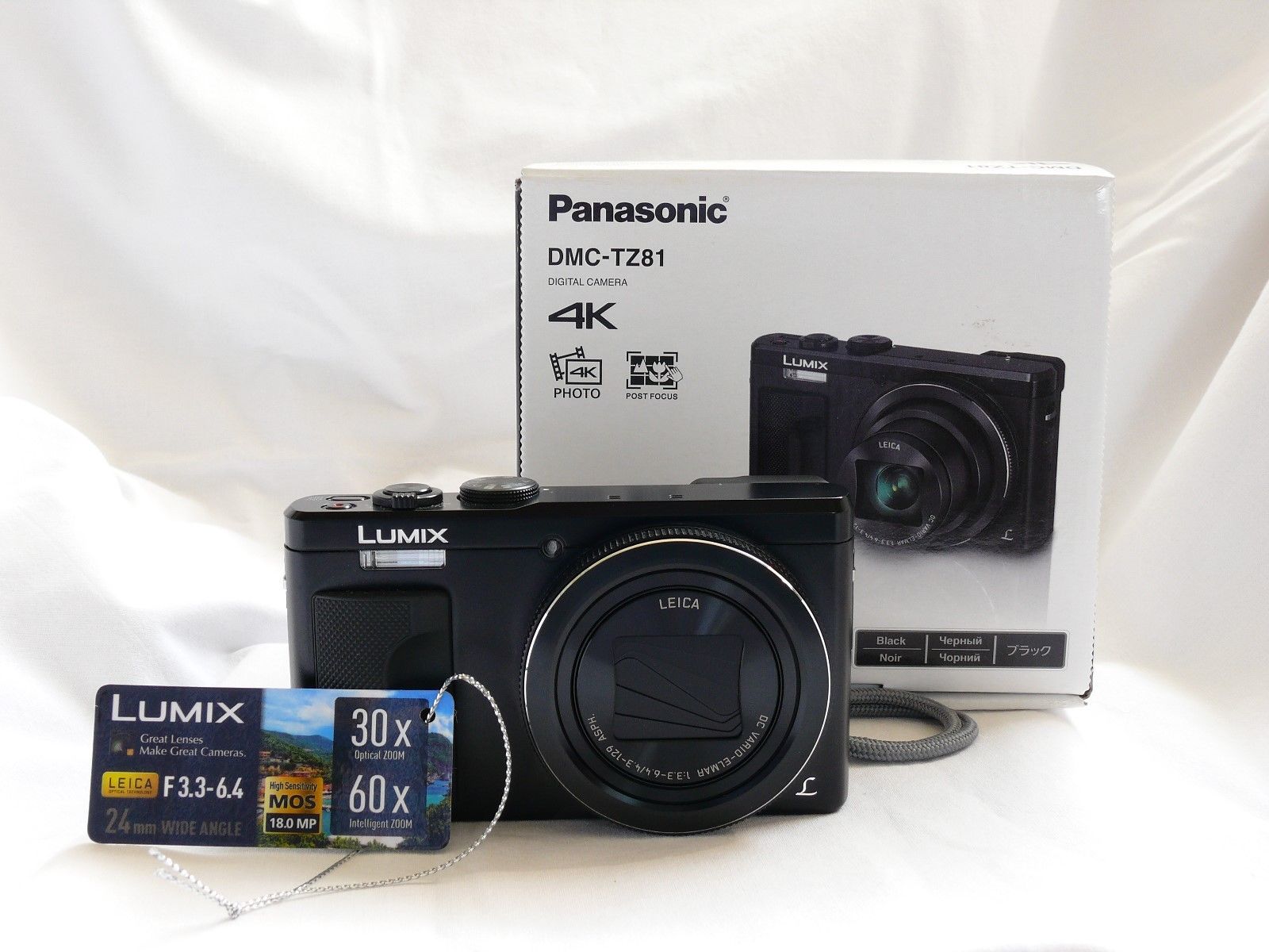 Panasonic LUMIX DMC-TZ81 black LEICA 30fach Zoom 18MP TOP-Zustand!