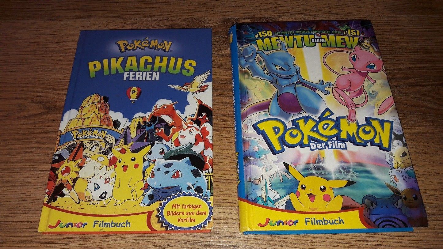 2 x Pokemon Buch Filmbuch - Pikachus Ferien + Der Film