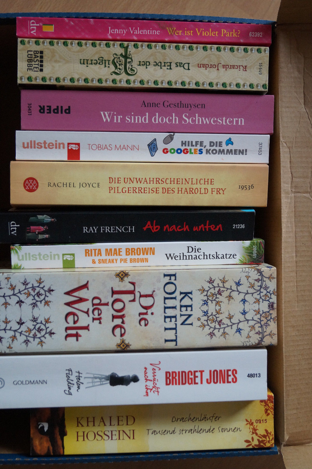 10x super Bücherpaket Frauenromane & Bestseller, z.B. Fielding, Joyce,Follett...
