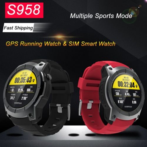 S958 GPS Sportuhr Handy Uhr Smartwatch Armbanduhr SIM Puls Bluetooth Laufuhr DE