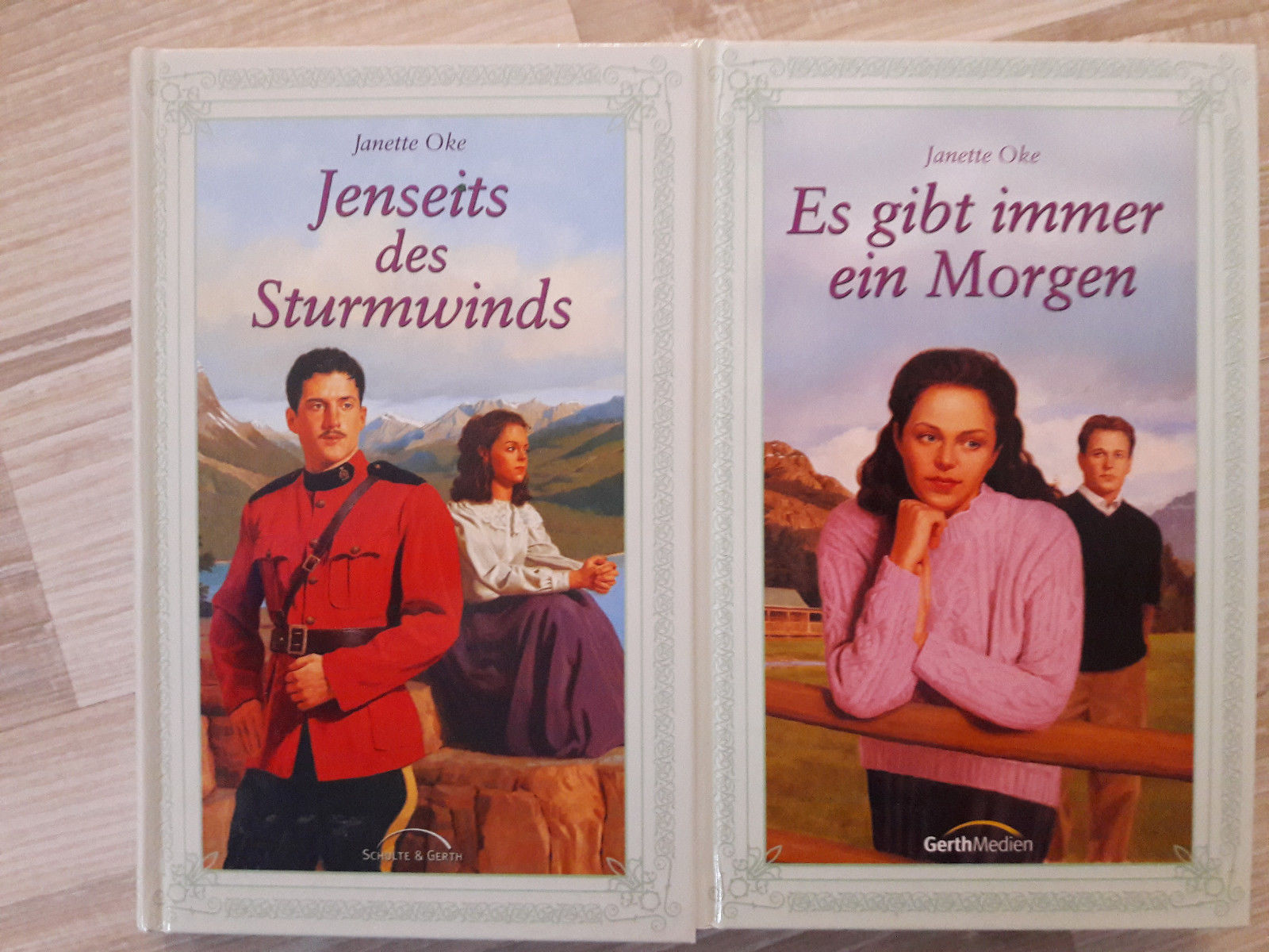 Janette Oke Romanreihe . Familiengeschichte , 2  Bücher . Guter Zustand !