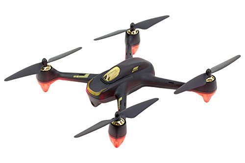 Hubsan 15030000 - Quadrocopter, Drohne Hubsan X4 FPV Brushless Quadrocopter Schwarz - RTF-Drohne mit HD-Kamera, GPS, Follow-Me, Akku, Ladegerät und Fernsteuerung mit integriertem Farb-Monitor (H501S)