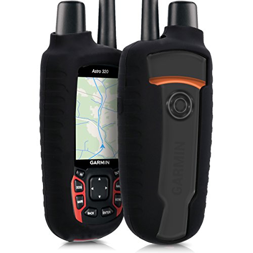 Hülle für Garmin Astro 320 - kwmobile GPS Handgerät Navi Silikon Schutzhülle - Outdoor Navigationsgerät Case Cover Schwarz