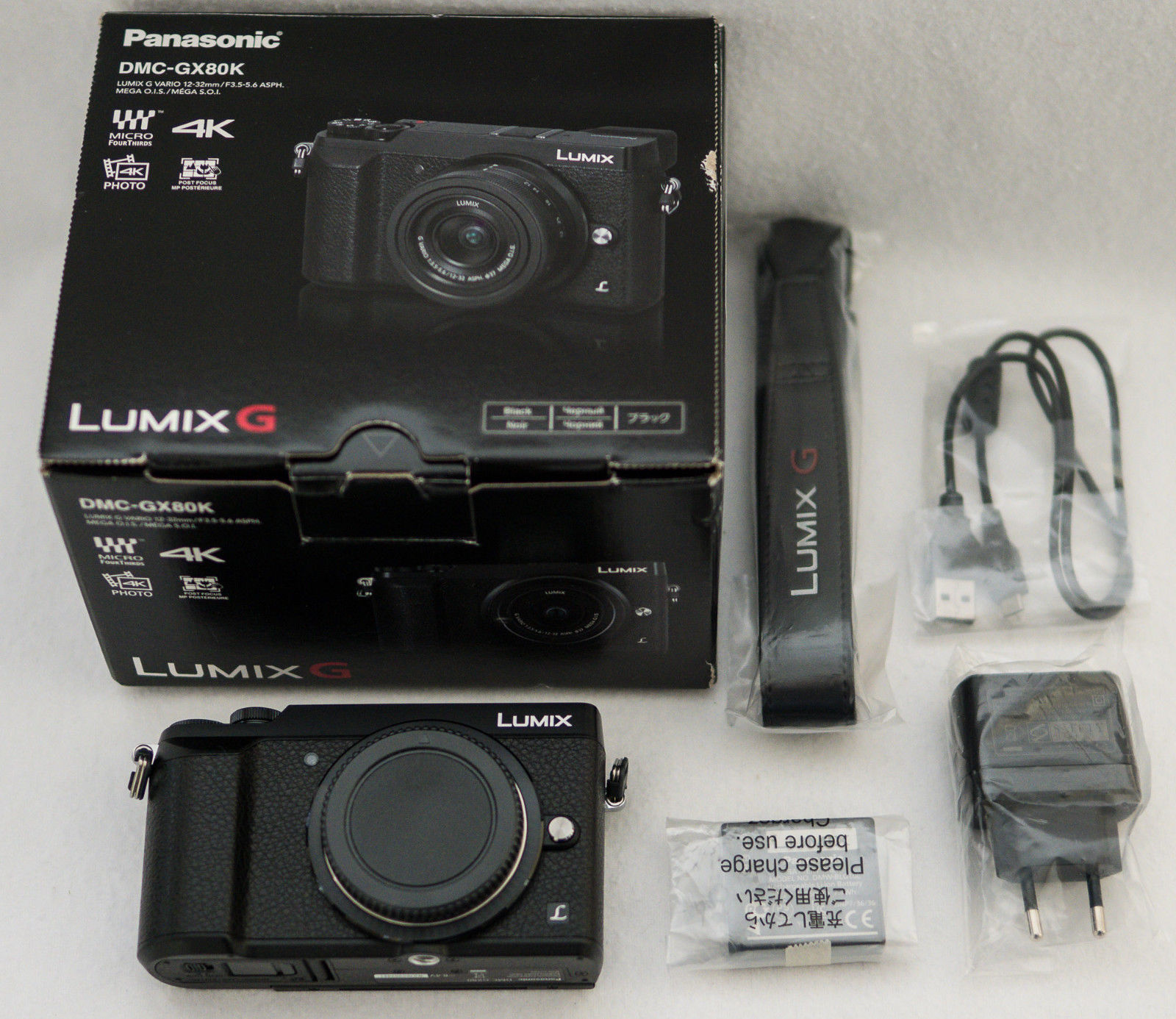 Panasonic LUMIX DMC-GX80 - schwarzes Gehäuse - neuwertig - nur 687 Auslösungen