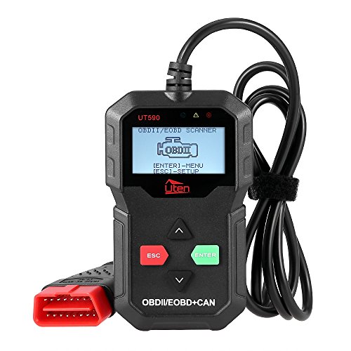 OBD2 Diagnosegerät für alle Fahrzeuge OBD2 Scanner, Uten Fehlerauslesegerät KFZ mit OBD2 USB zum Lesen und Löschen des Motorfehlercodes