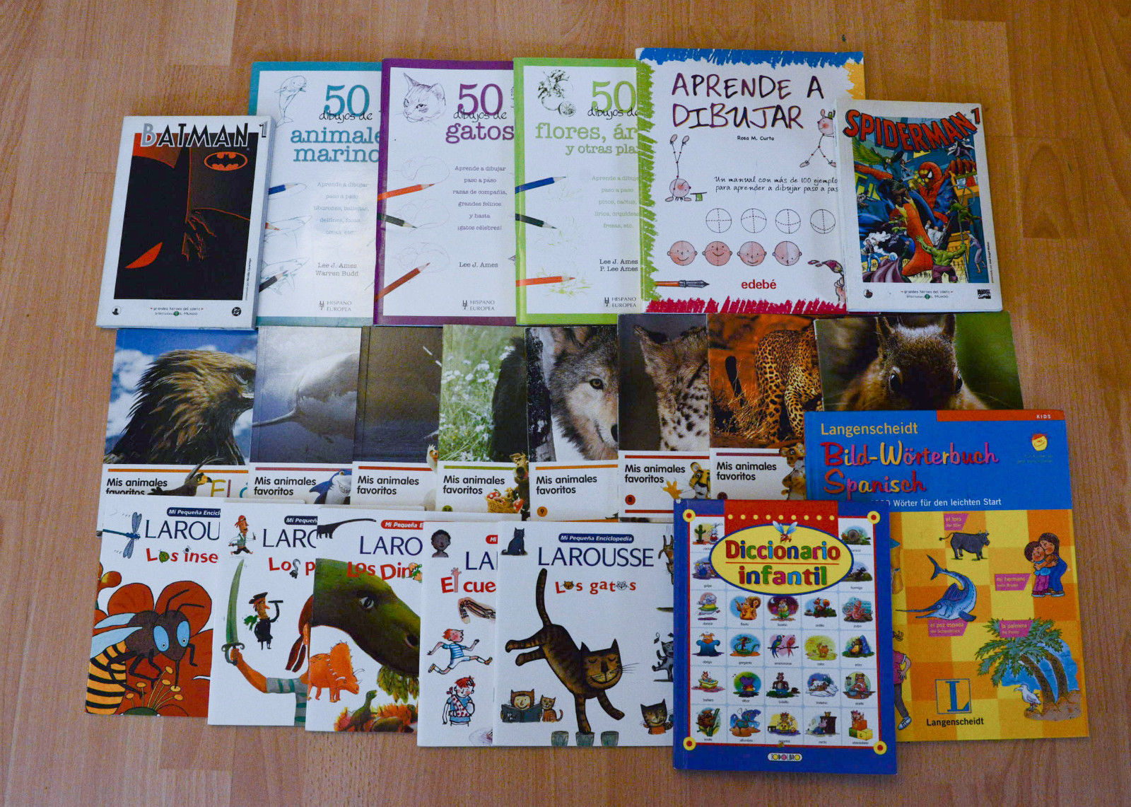 22 spanische Kinderbücher / Wörterbücher zum Sprachenlernen 