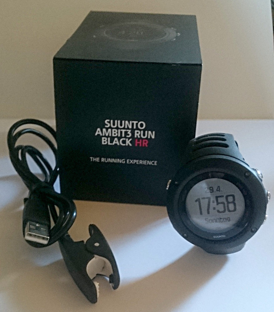 Suunto Ambit3 Run HR black/schwarz mit OVP 