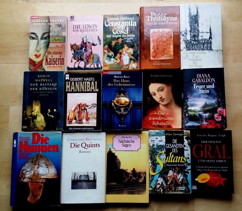 15 Bücher Historische Romane Historie sih. Liste Taschenbuch & Gebunden Sammlung