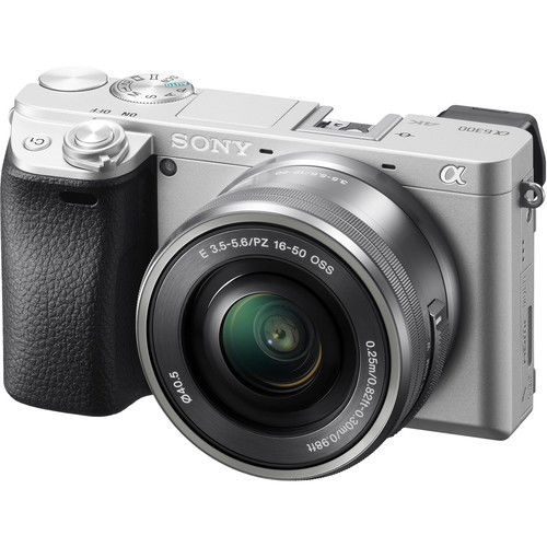 Sony Alpha 6300 E-Mount Systemkamera inklusive 16-50 mm Objektiv silber A6300