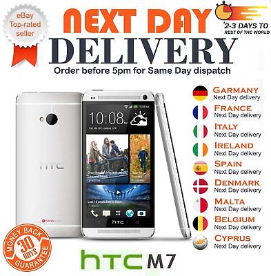 Brand New HTC One M7 - 32GB 4G GPS WIFI Unlocked 4.7'' Android Smartphone SILVER