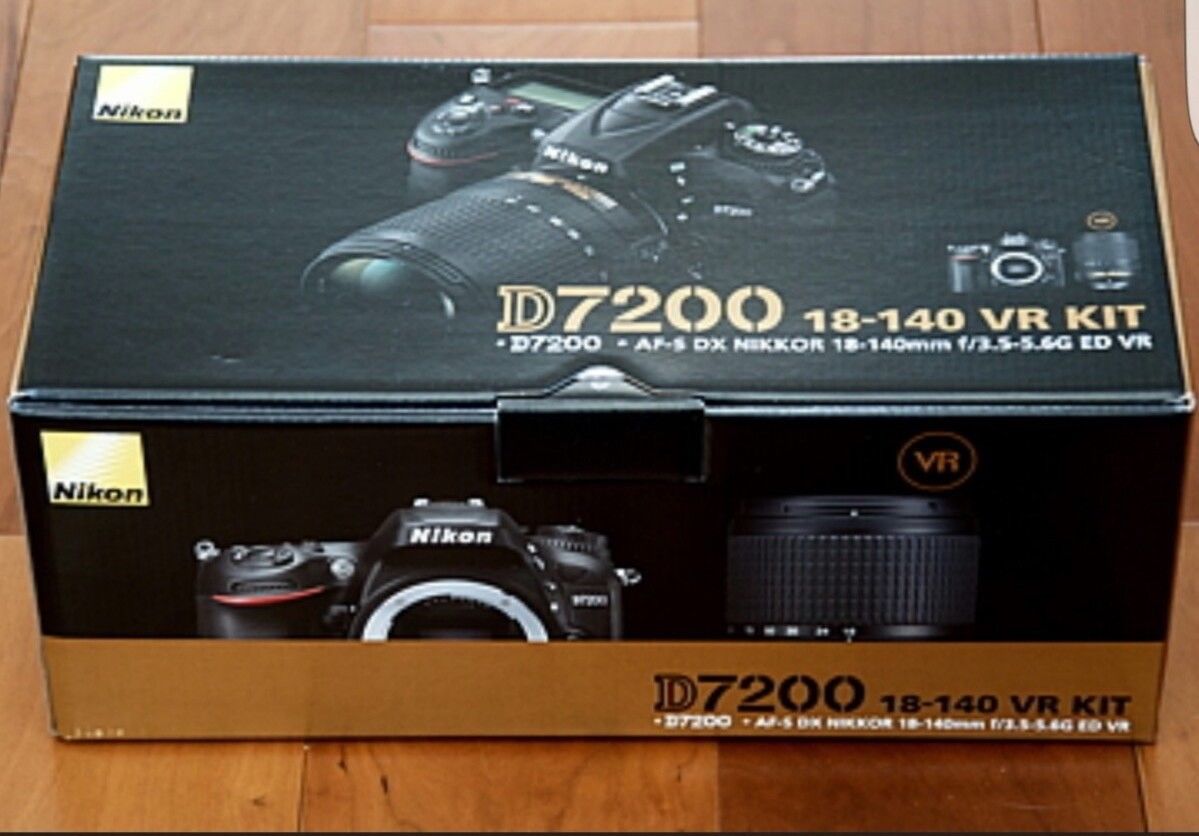 Nikon D D7200 24.2 MP SLR-Digitalkamera - Schwarz (Kit m/ AF-S DX 18-105mm...