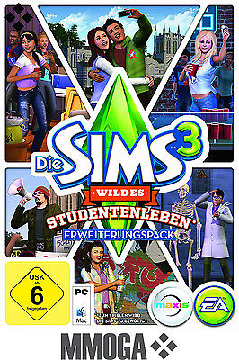 Die Sims 3 Wildes Studentenleben - Sims 3 University Life [PC] [EA] Add-on Key