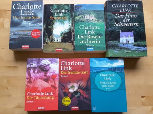 Bücherpaket 7x Charlotte Link - letzte Spur - fremde Gast - Rosenzüchterin 