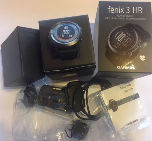 Garmin fenix 3 HR Saphir (Sapphire) GPS Multi Sportuhr, Smartwatch, Herzfrequenz