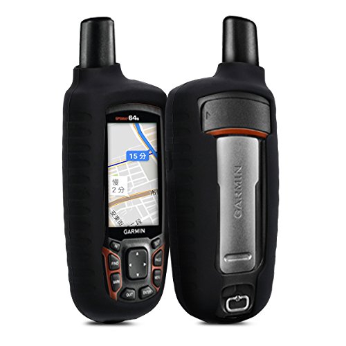 kwmobile Hülle für Garmin GPSMAP 64/64s/64st - GPS Handgerät Navi Silikon Schutzhülle - Outdoor Navigationsgerät Case Cover Schwarz