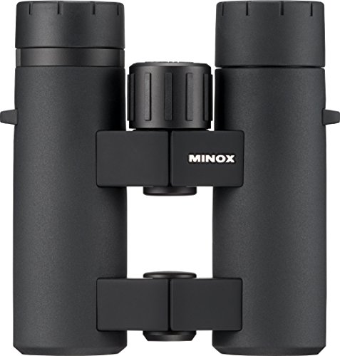 MINOX BV 8x33 Fernglas mit Komfortbrücke/Robustes, wertiges Fernglas vor allem für die Tagbeobachtung/Inkl. Neopren-Trageriemen, Bereitschaftstasche, Objektiv- und Okularschutzdeckel