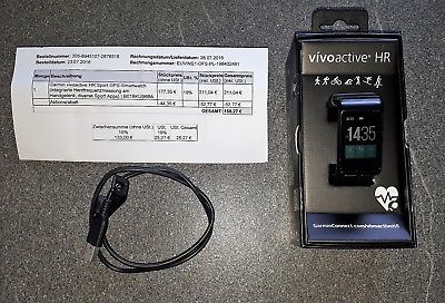 Garmin vivoactive HR GPS Uhr schwarz Herzfrequenzmessung am Handgelenk