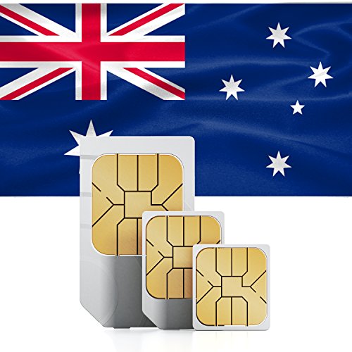 Australien & Neuseeland 3GB Prepaid Daten SIM Karte mit 3GB mobiles Internet für 30 Tage