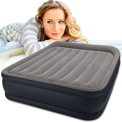 Intex Luftbett mit Pumpe Gästebett Bett Matratze Luftmatratze selbstaufblasend