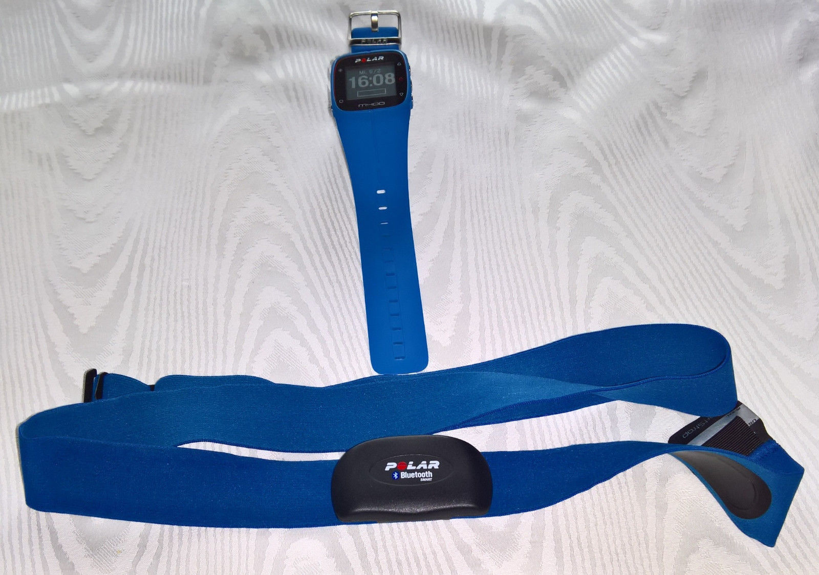 Laufuhr GPS M400 (blau) vom 27.04.2017 incl. Brustgurt (blau) mit H7-HF-Sensor