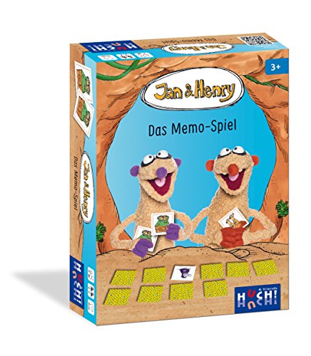 Huch & Friends 879301 - Jan und Henry, Das Memo Spiel, Brettspiel