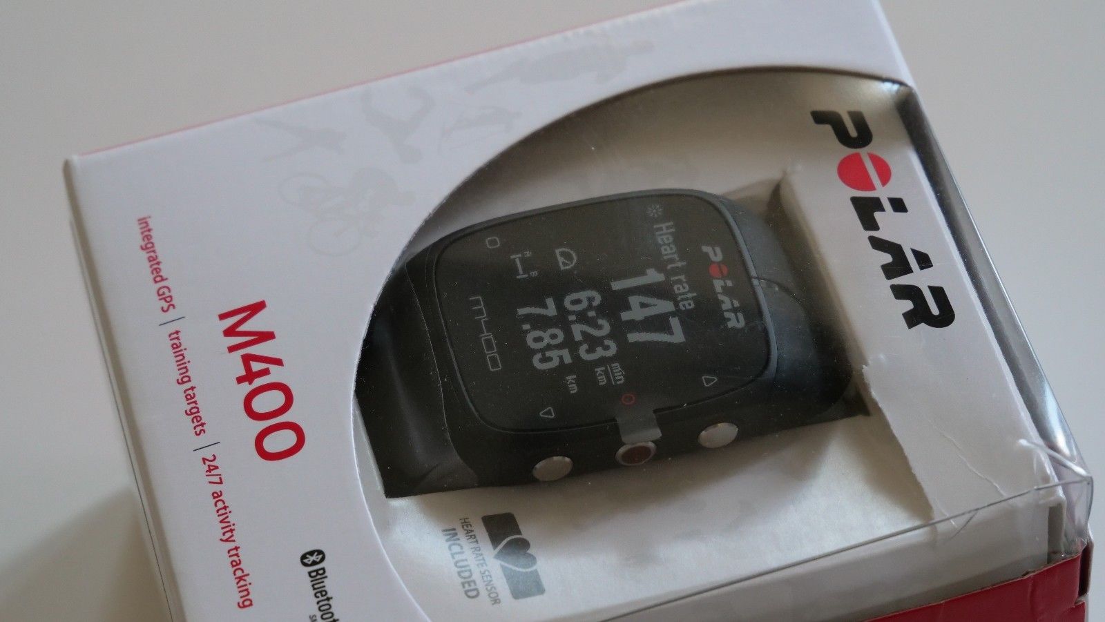 Laufuhr Sportuhr Polar M400 GPS Fitness Tracker Bluetooth mit Brustgurt NEU OVP