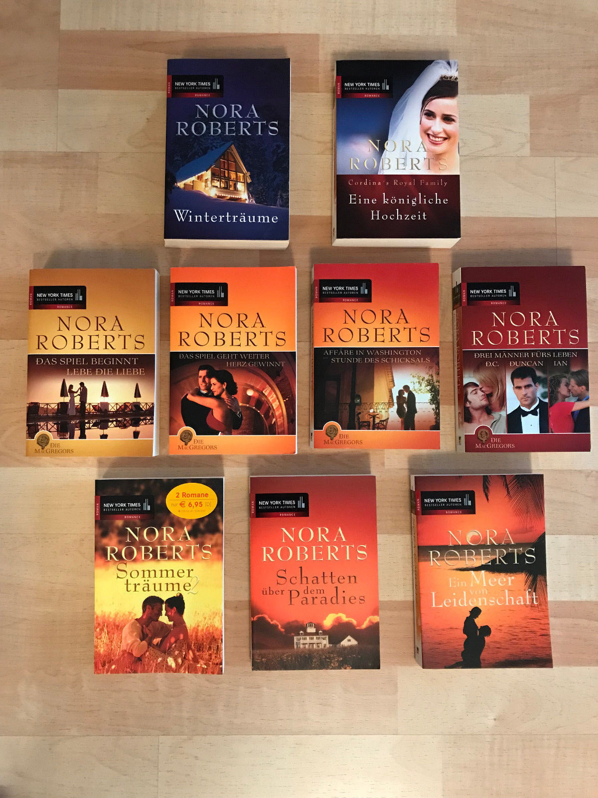 Nora Roberts - Bücher Romane Sammlung Paket (9 Stück)