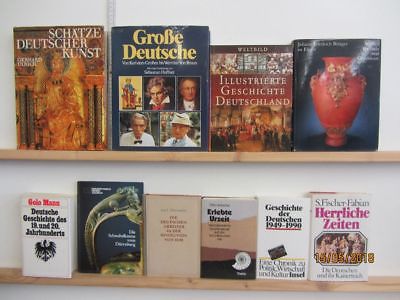 22 Bücher Bildbände Kunst Kultur Geschichte deutsche Geschichte Paket 1