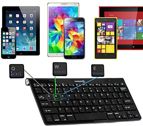 Navitech QWERTZ Wireless Bluetooth Keyboard / Tastatur für das Alcatel PIXI 3 (7)