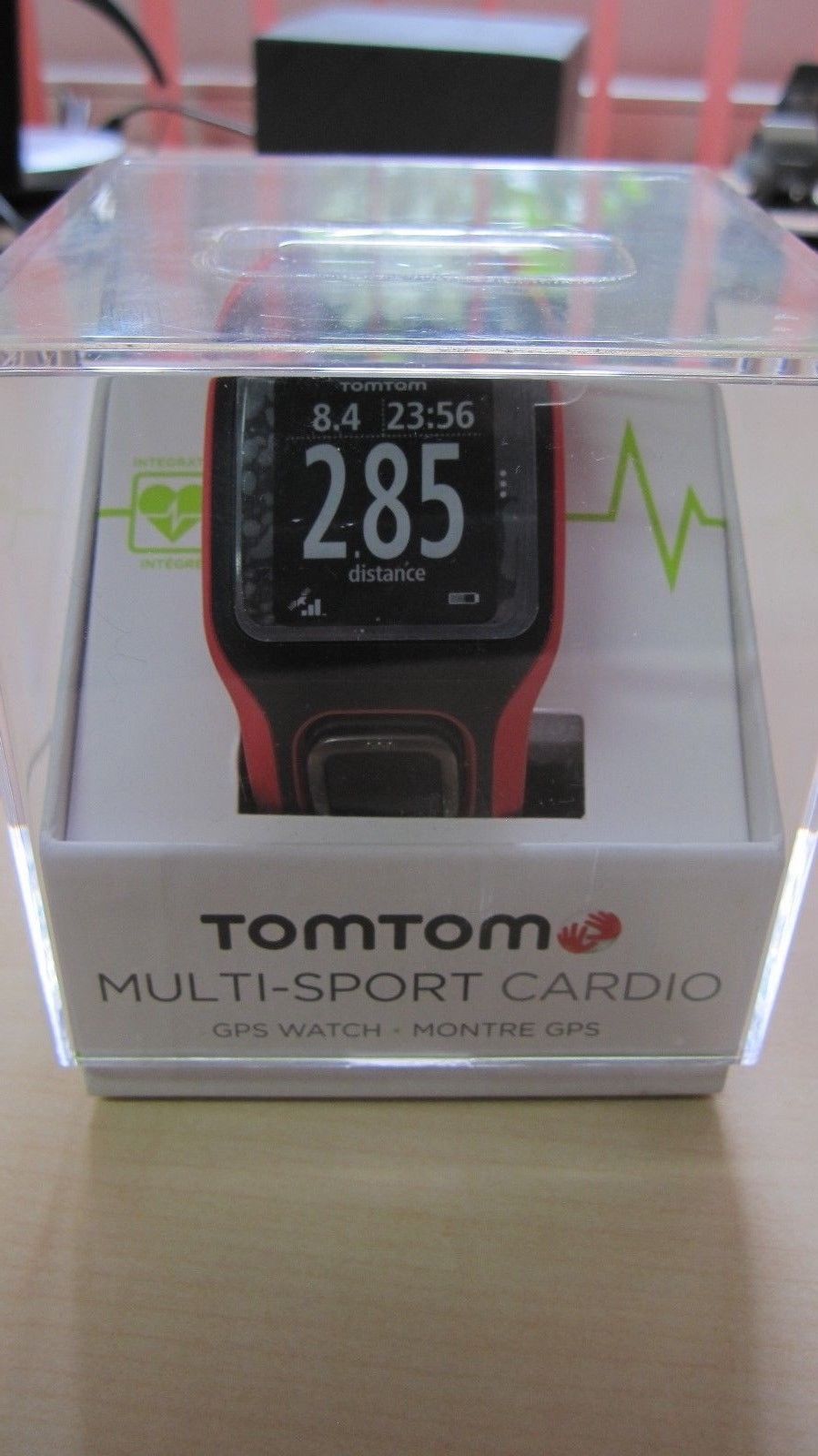 TOMTOM Multisport Cardio GPS-Sportuhr Watch schwarz/rot Tracker Fitness Puls 