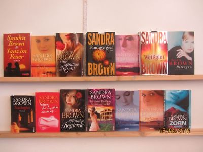 Sandra Brown 14 Bücher Romane Krimi Thriller Kriminalromane Top Titel